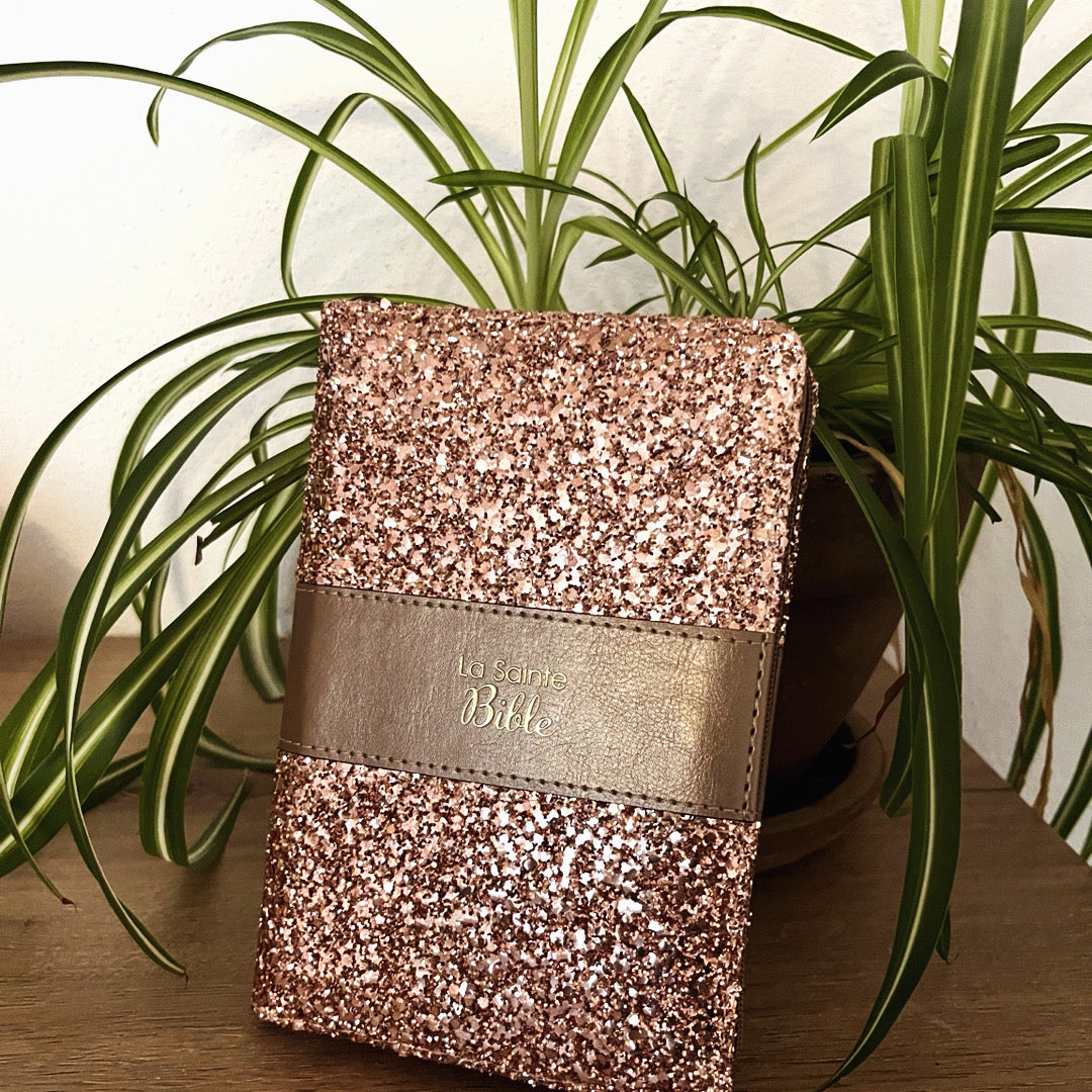 Bible Bronze pailletée