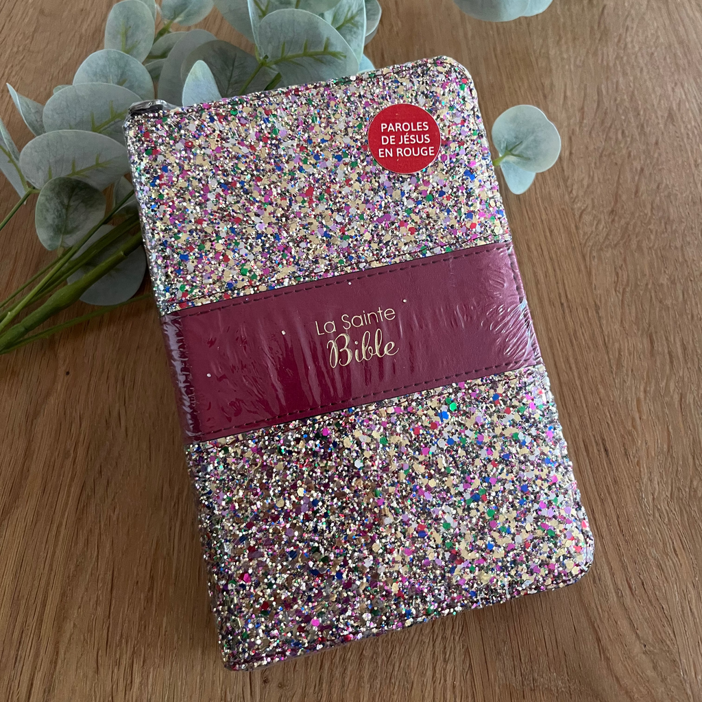 Bible Multicolore pailletée